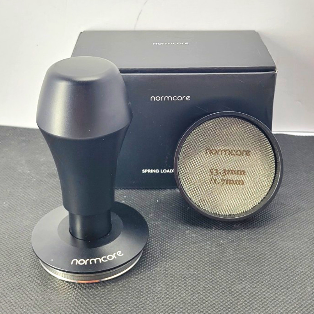 Normcore V4 Spring Loaded 53.3mm Espresso Tamper, Matte Black